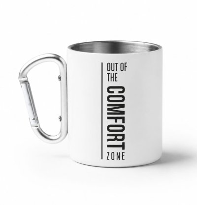 MODEL NOU - Cana metal OUT OF THE COMFORT ZONE - alba